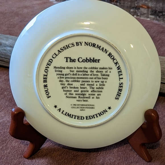 1982 Norman Rockwell International Collectors Set Of 4 Porcelain Plates In Box - Picture 4 of 12